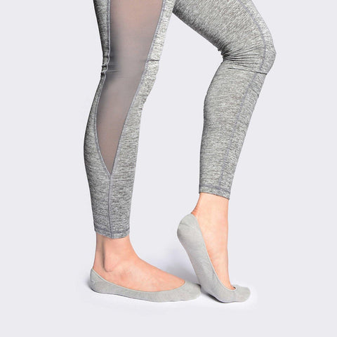 LISSOM Flyte Grey & Coral Slip-On Comfort Ballet Flats for Women