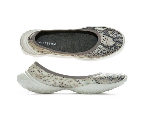 LISSOM Flyte Navy Slip-On Comfort Ballet Flats for Women