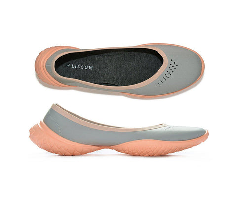 LISSOM Flyte Mint with White Soles Slip-On Comfort Ballet Flats for Women